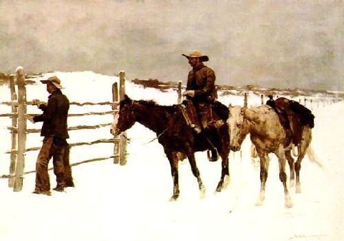 Frederick Remington The Fall of the Cowboy